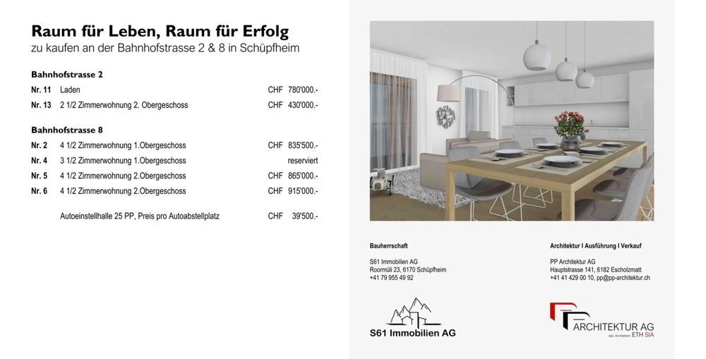 4.5 rooms Apartment to buy in Schüpfheim - image 1/2