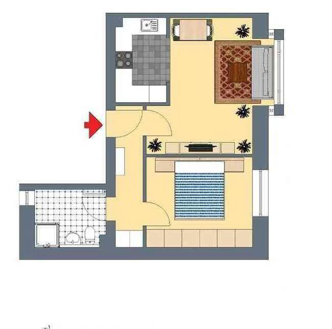 Appartement 1.5 pièces à louer à Zurich - image 1/7