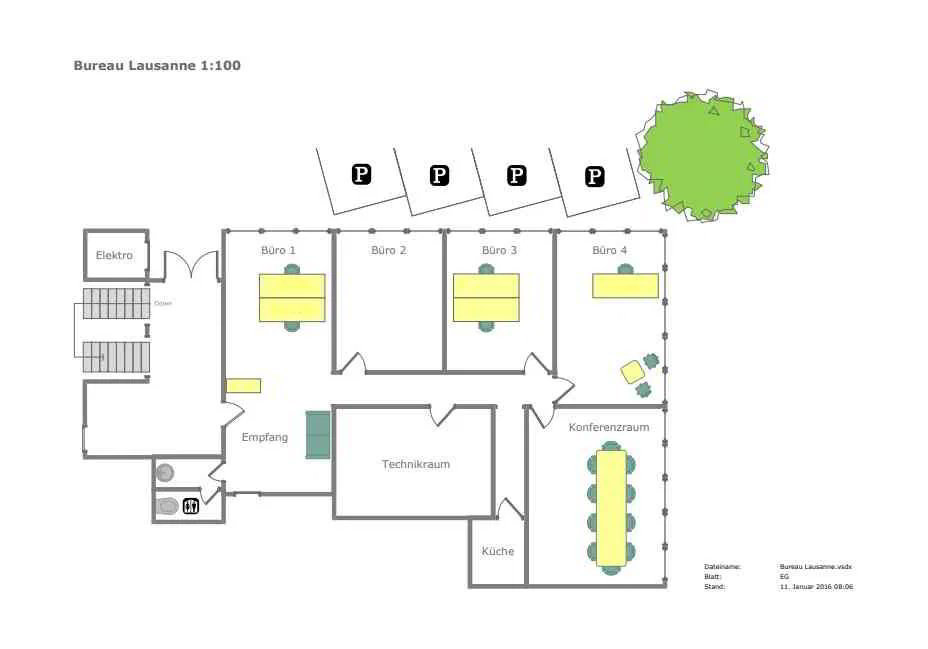 6 rooms Office & Commercial for rent in Le Mont-sur-Lausanne - image 1/11