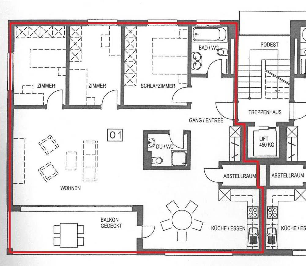 4.5 rooms Apartment for rent in Domat/Ems - image 1/13