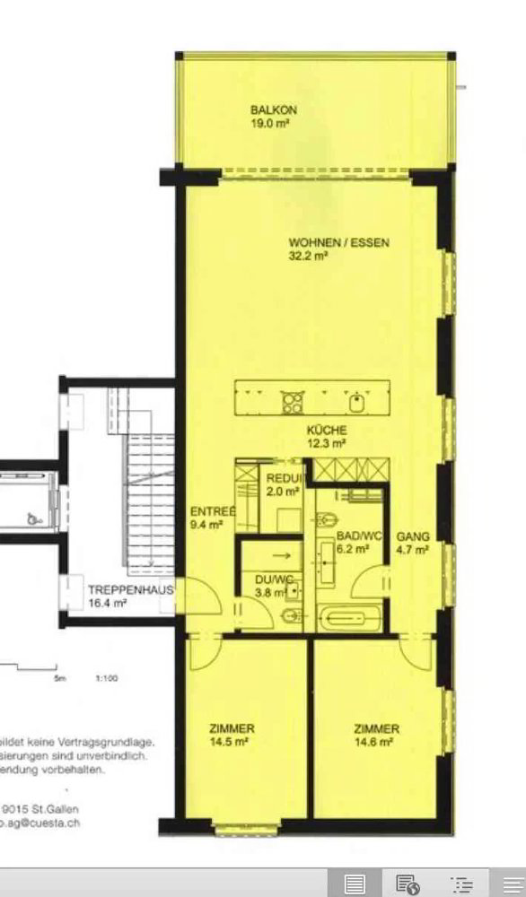 3.5 rooms Apartment for rent in Abtwil SG - image 1/12