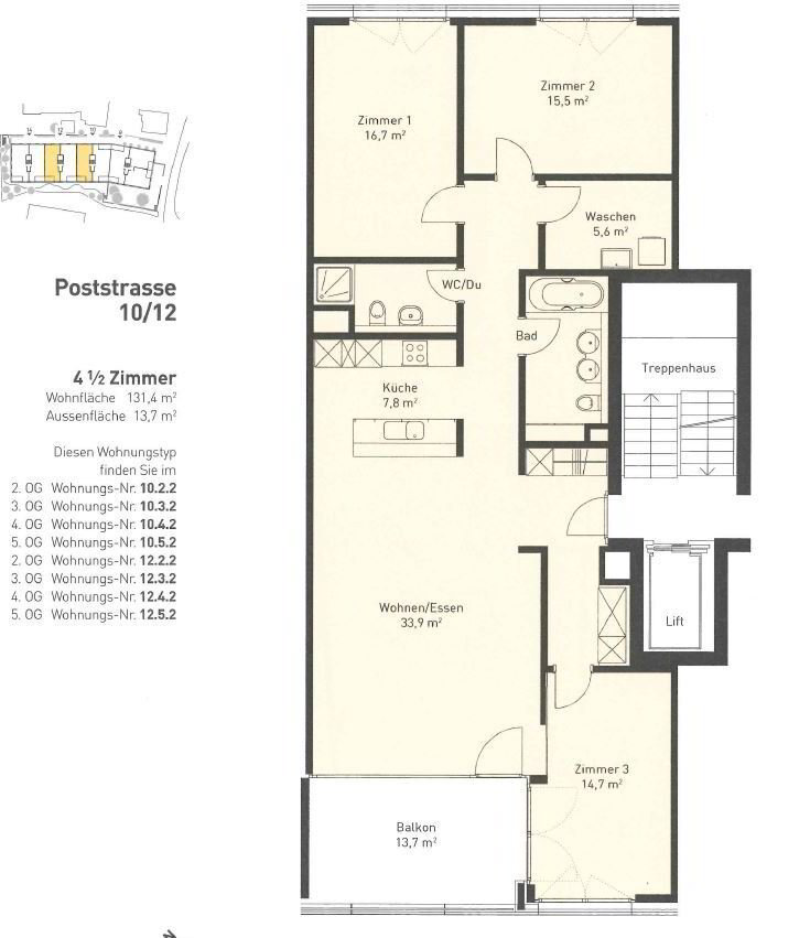 Appartement 4 pièces à louer à Wetzikon ZH - image 1/9