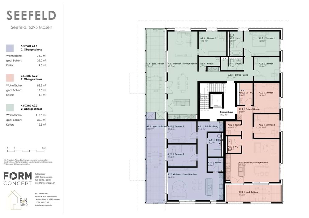 3.5 Zimmer Wohnung zu vermieten in Mosen - Bild 1/8
