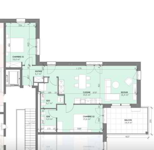3.5 Zimmer Wohnung zum verkaufen in Marly - Bild 1/10