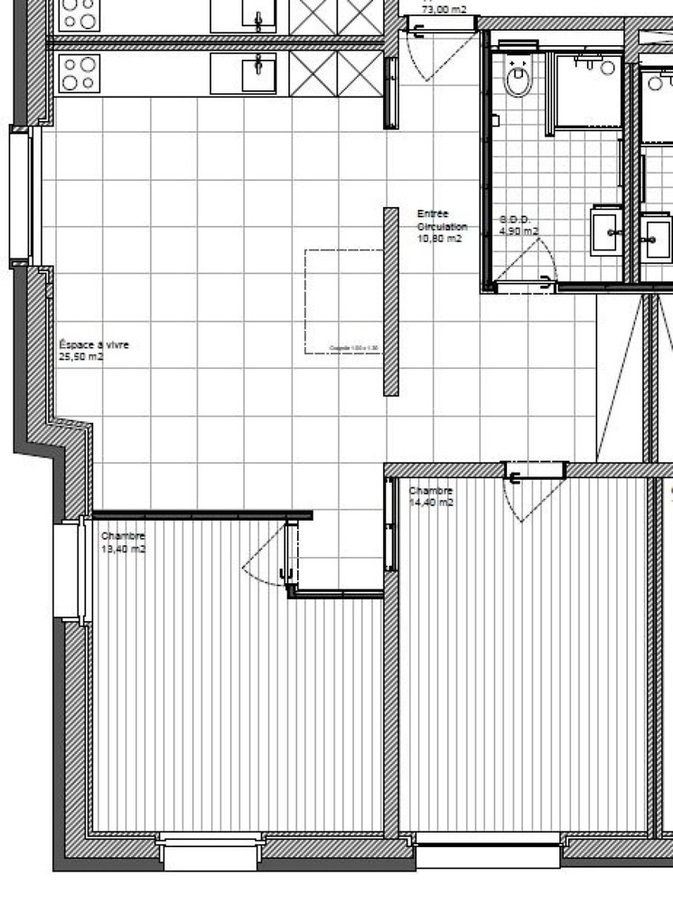Appartement 3.5 pièces à louer à La Chaux-de-Fonds - image 1/5