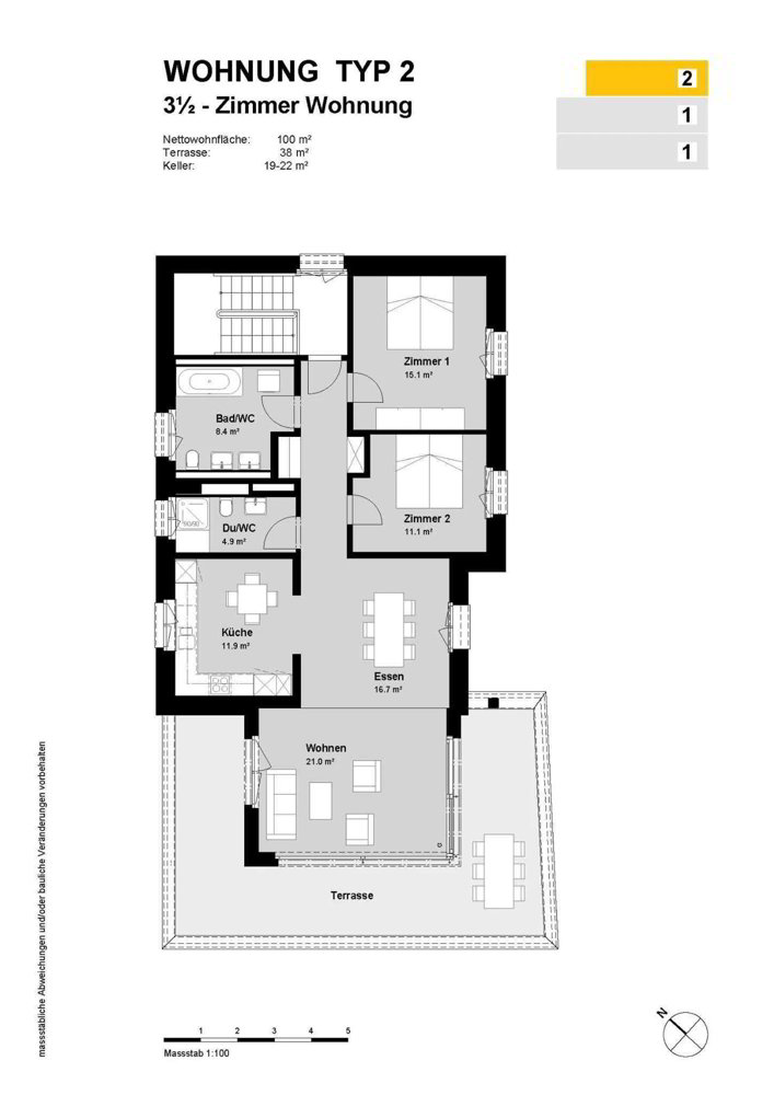 Appartement 3.5 pièces à louer à Coire - image 1/5