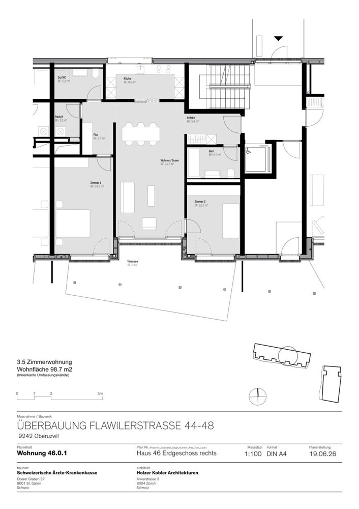 Appartement 3.5 pièces à louer à Oberuzwil - image 1/8