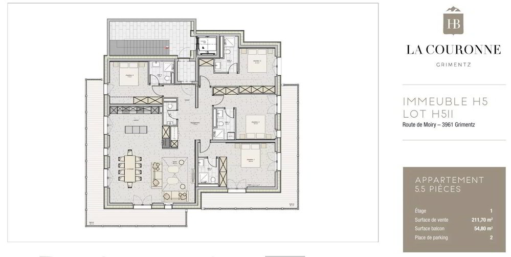 5.5 Zimmer Wohnung zum verkaufen in Grimentz - Bild 1/11