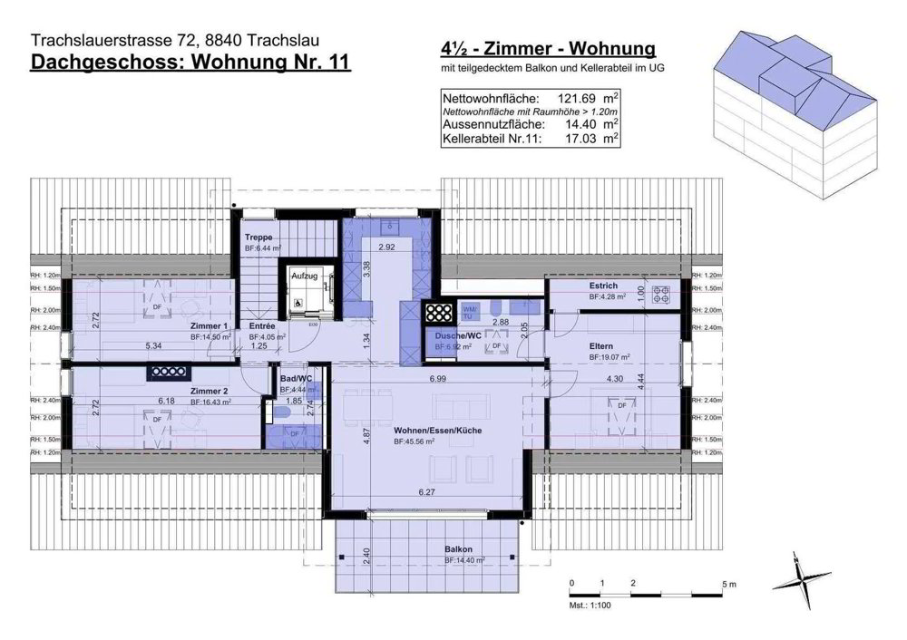 Appartamento di 4.5 locali in affitto a Einsiedeln - immagine 1/13