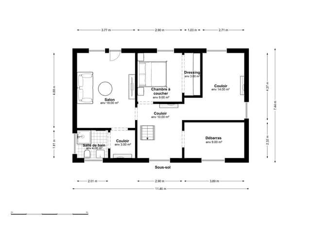 Haus – Lamboing, Les Moulins - Ansicht 3
