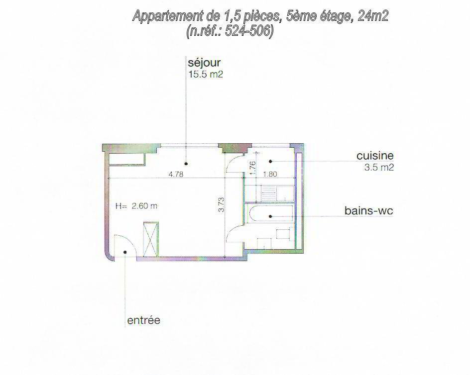 1 rooms Apartment for rent in Geneva - image 1/5