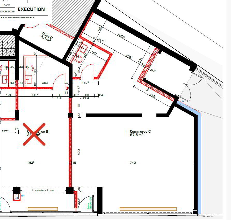 Surface artisanale / showroom de 67.5 m² à louer - Lausanne - Ansicht 3