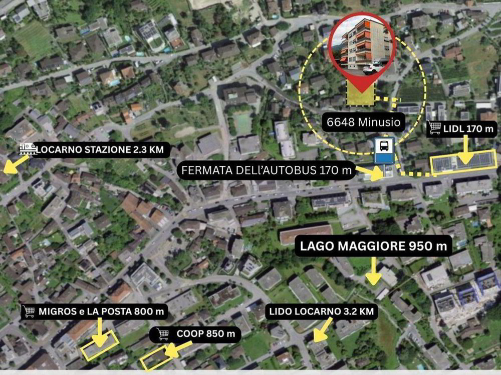 2.5 Zimmer Wohnung zu vermieten in Minusio - Bild 1/10