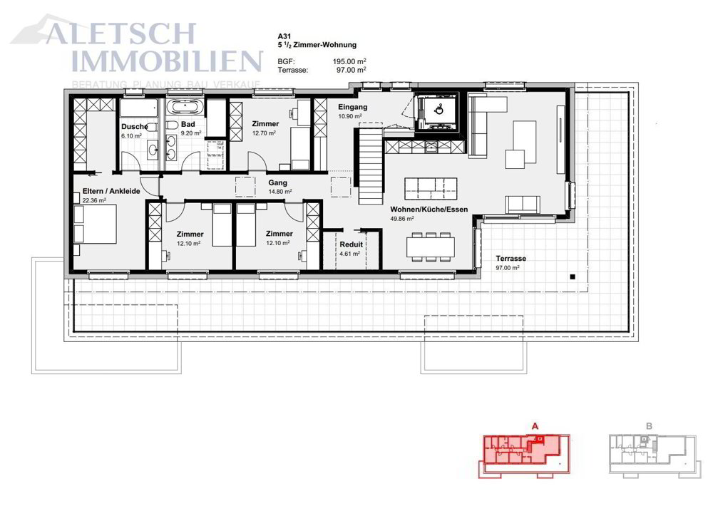 Appartement null pièces à acheter à Steg VS - image 1/7