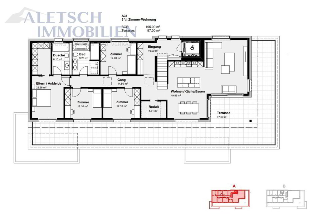 Appartement null pièces à acheter à Steg VS - image 1/7