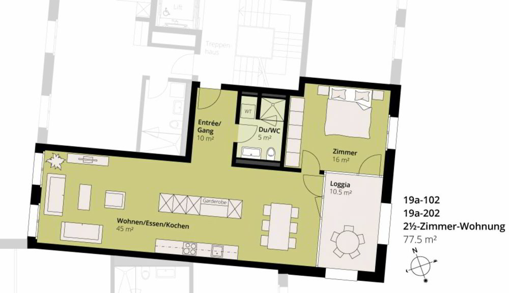 2 Zimmer Wohnung zu vermieten in Altenrhein - Bild 1/11
