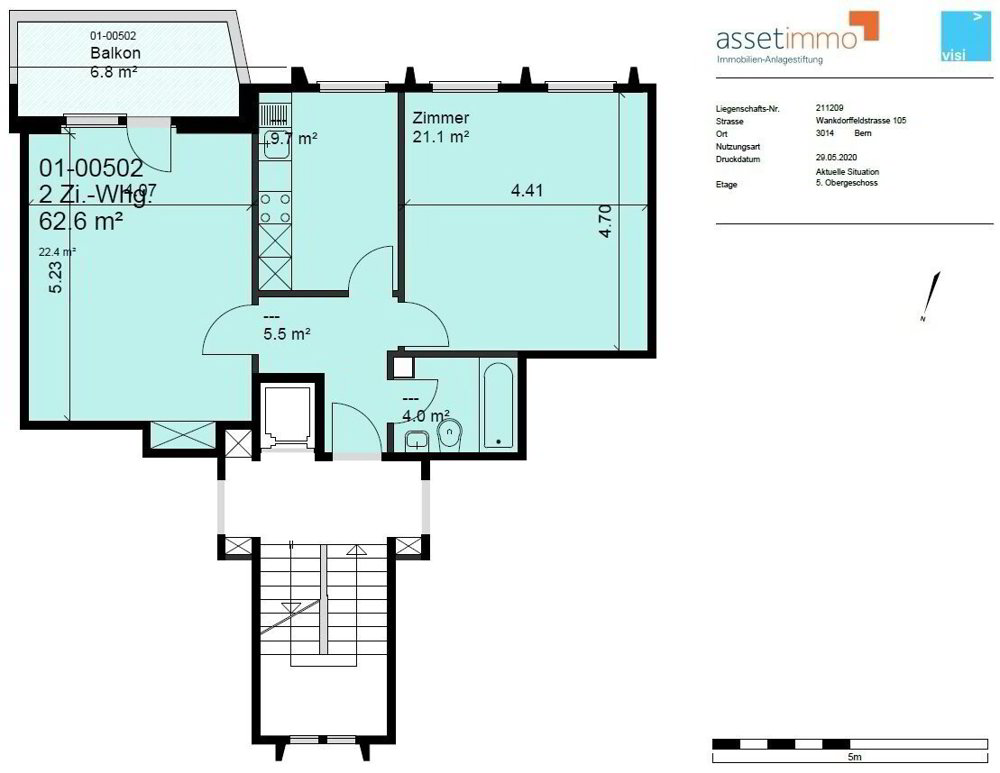 2 rooms Apartment for rent in Bern - image 1/9