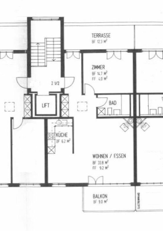2 Zimmer Wohnung zu vermieten in St. Gallen - Bild 1/8