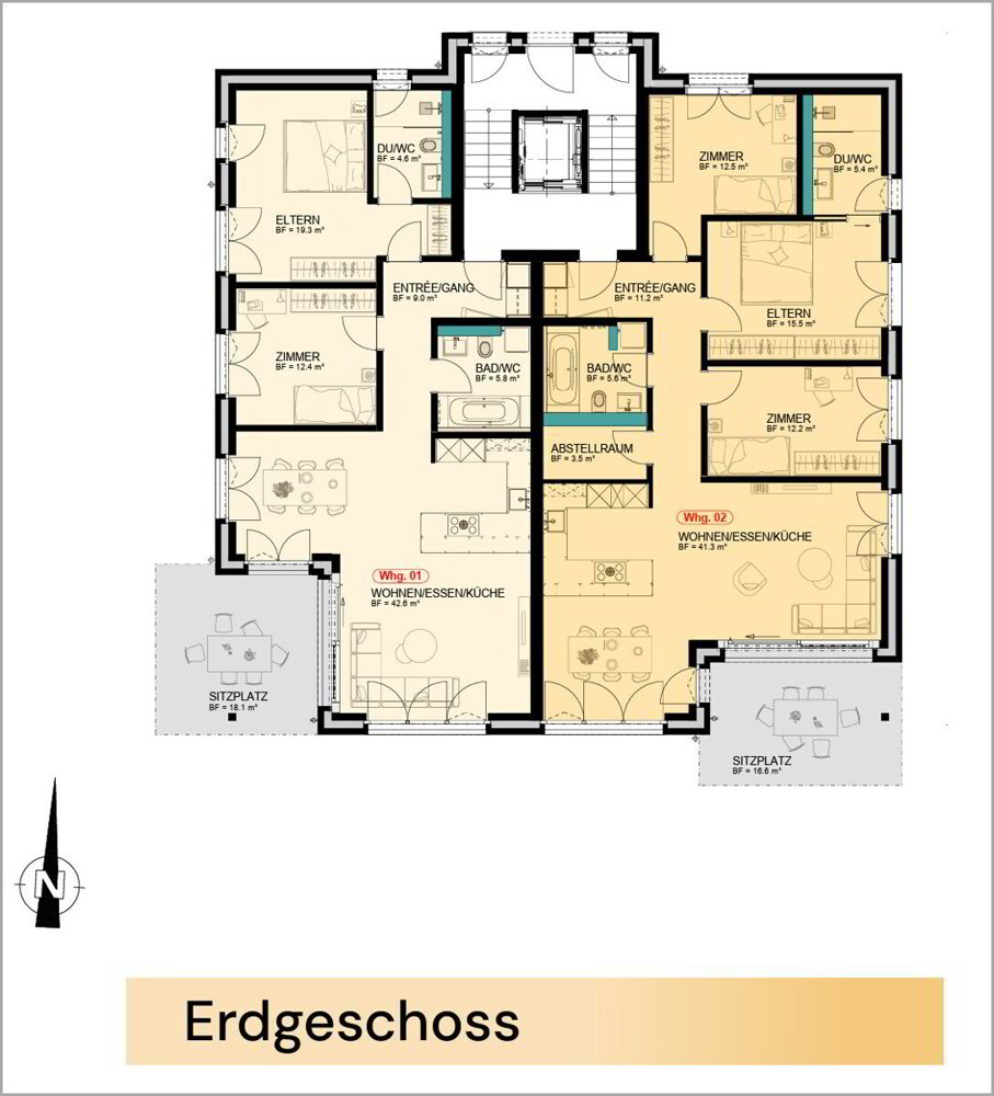 3 Zimmer Wohnung zum verkaufen in Niederuzwil - Bild 1/4