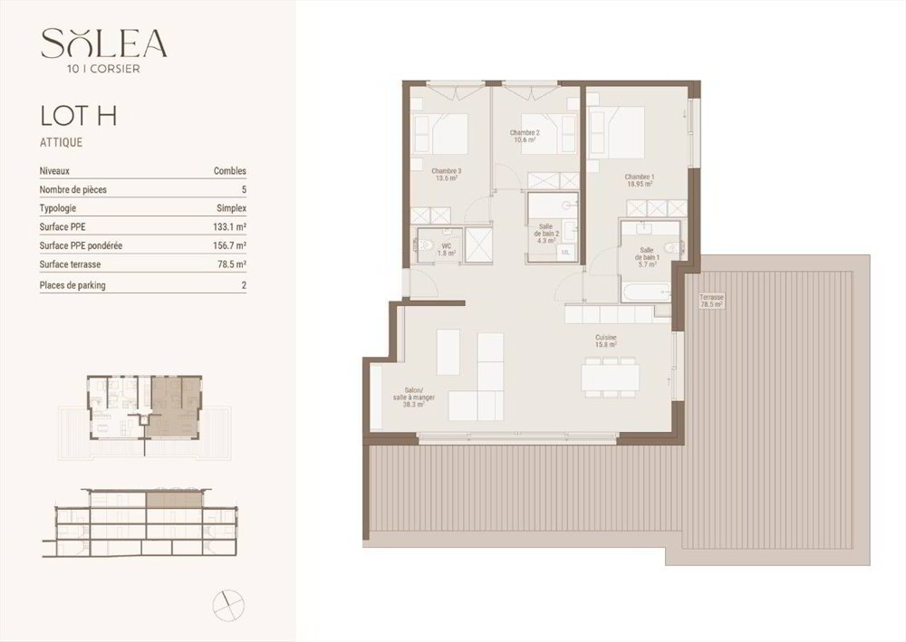 Wohnung – Corsier GE - Ansicht 2