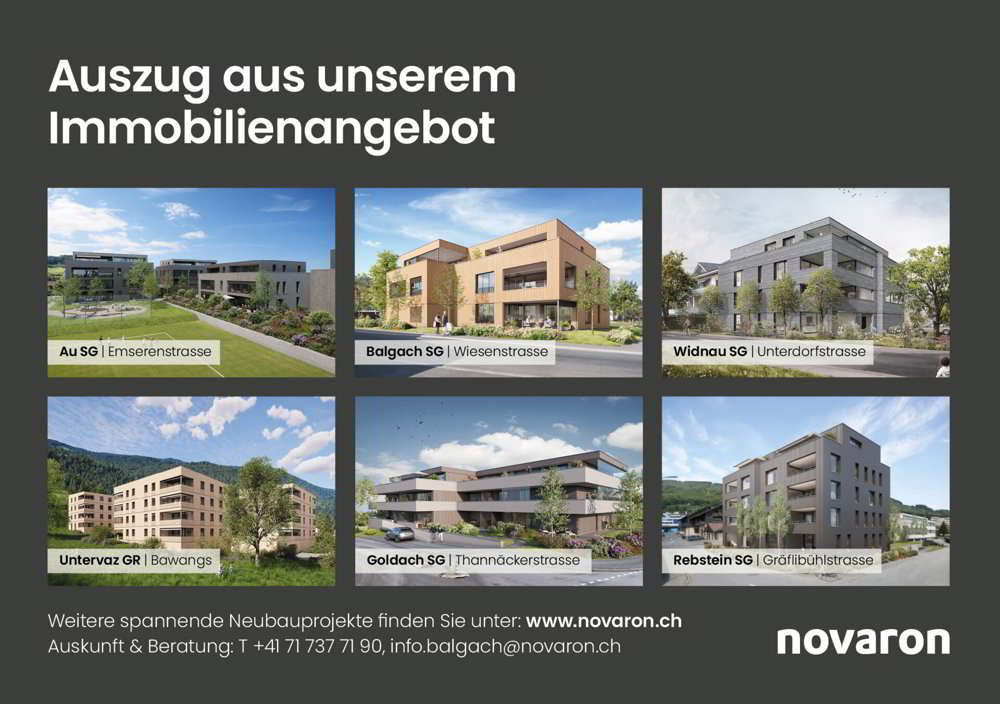 2.5 Zimmer Wohnung zu vermieten in Sennwald - Bild 1/8