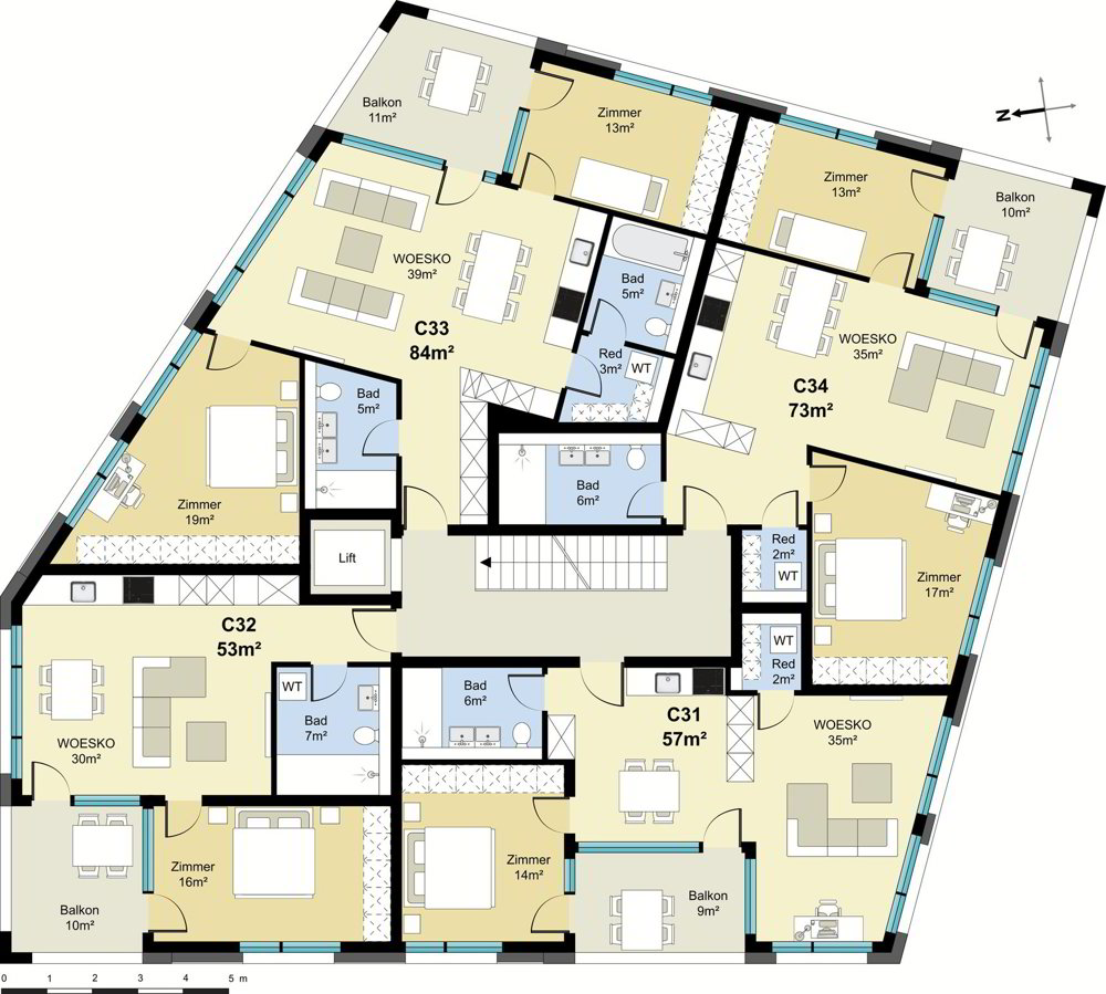Appartamento di 3 locali in affitto a Neuhausen am Rheinfall - immagine 1/10