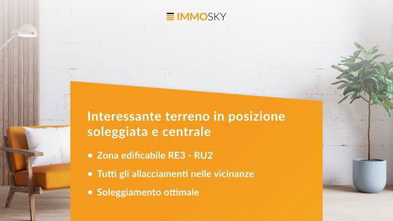 Interessante particella in zona RE3 - RU2 con ottimo soleggiamento - Ansicht 2