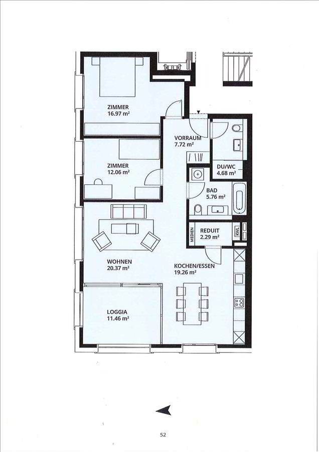 3.5 Zimmer Wohnung zu vermieten in Wil SG - Bild 1/10
