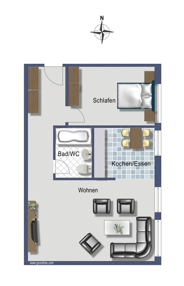 2.5 Zimmer Wohnung zu vermieten in St. Gallen - Bild 1/8