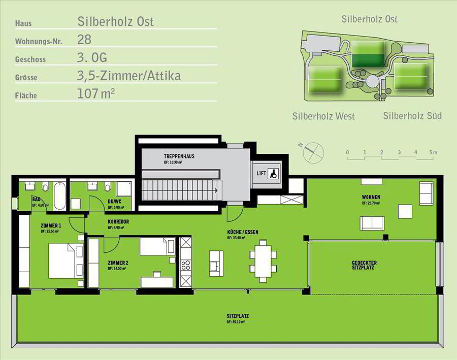 3.5 Zimmer Wohnung zu vermieten in Romanshorn - Bild 1/12