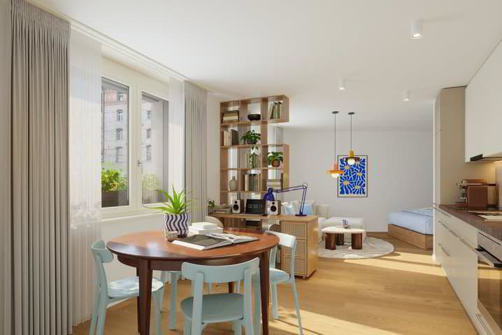 1.5 rooms Apartment for rent in Fribourg - image 1/3