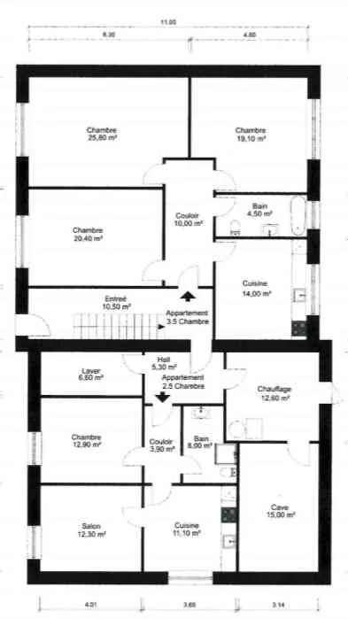 3.5 rooms Apartment for rent in Bonfol - image 1/11