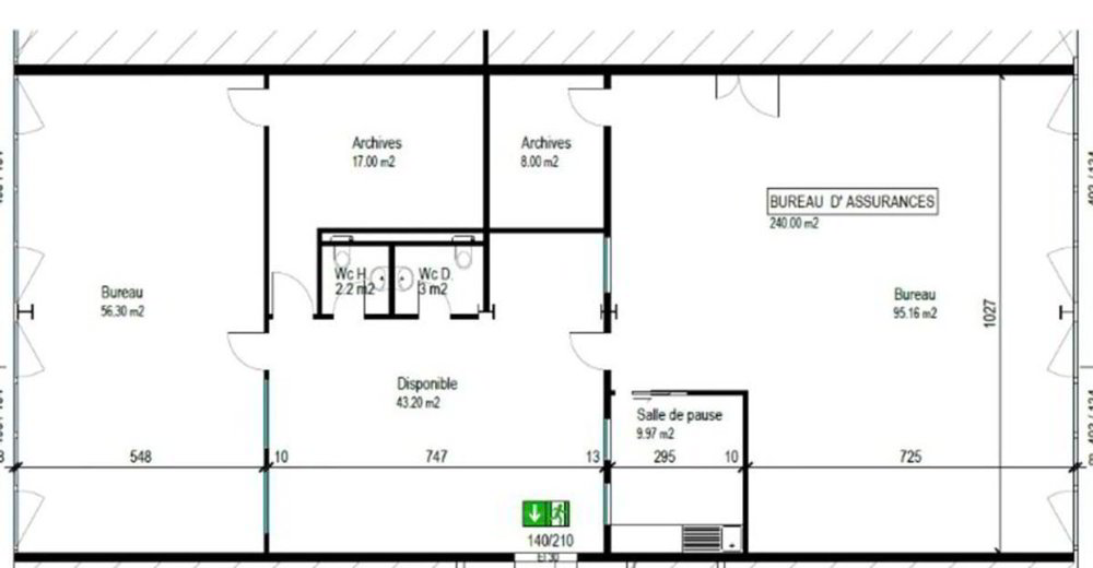 Local commercial en location à Yverdon-les-Bains - 240 m² - Ansicht 3
