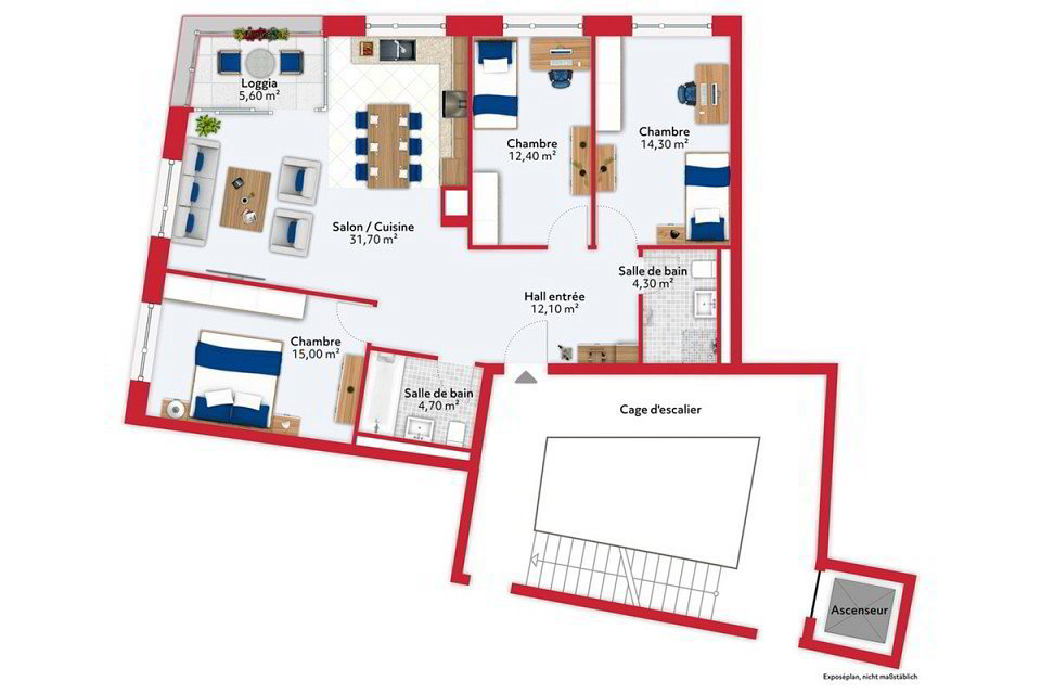 Appartement 4 pièces à acheter à Lausanne - image 1/4