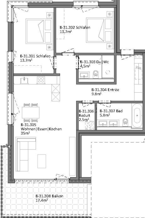 3.5 rooms Apartment for rent in Igis - image 1/11
