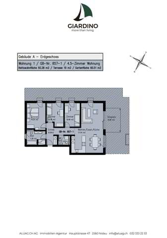 4.5 Zimmer Wohnung zum verkaufen in Aegerten - Bild 1/8