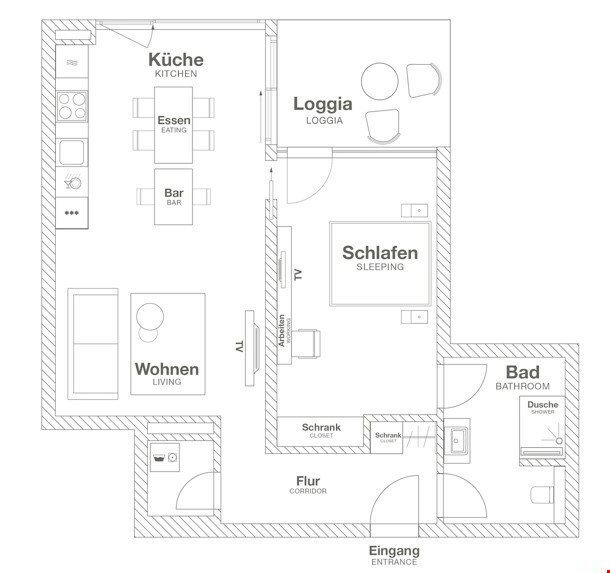 2 Zimmer Wohnung zu vermieten in Opfikon - Bild 1/5