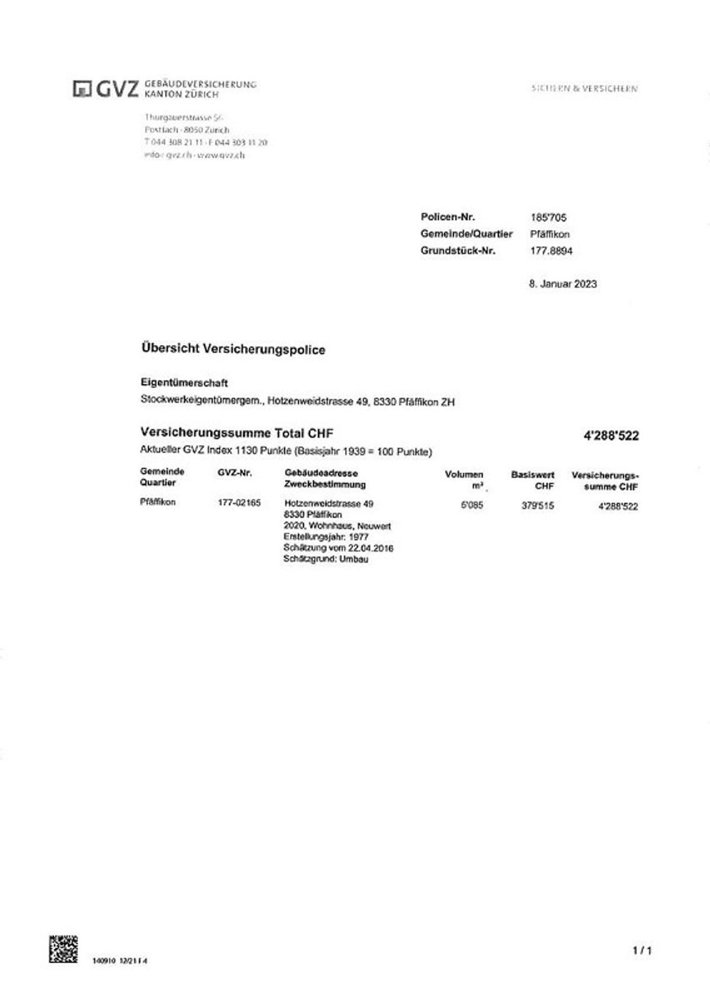 4.5 Zimmer Wohnung zum verkaufen in Pfäffikon ZH - Bild 1/19