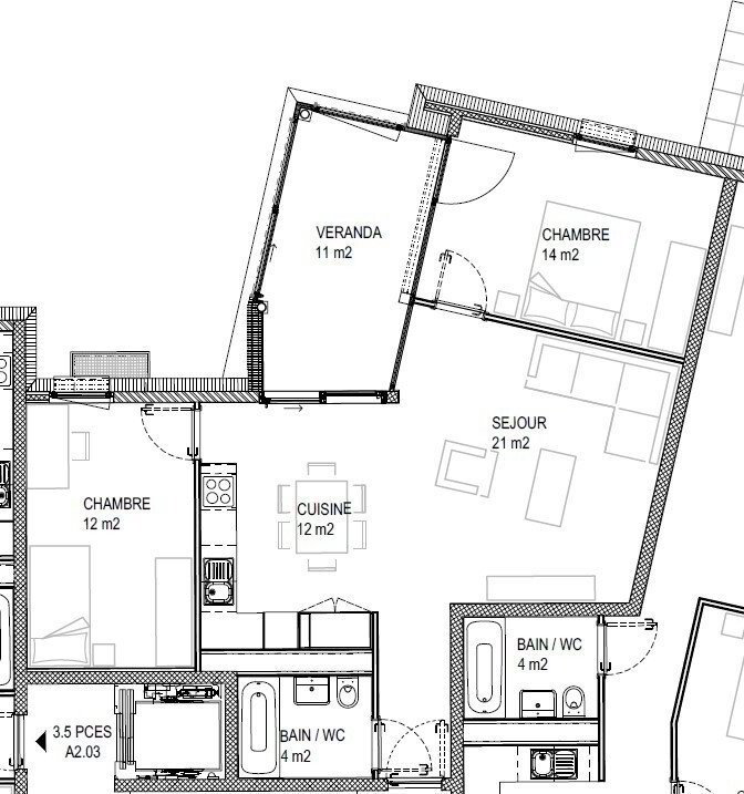 Appartamento di 3 locali in affitto a Lausanne - immagine 1/4