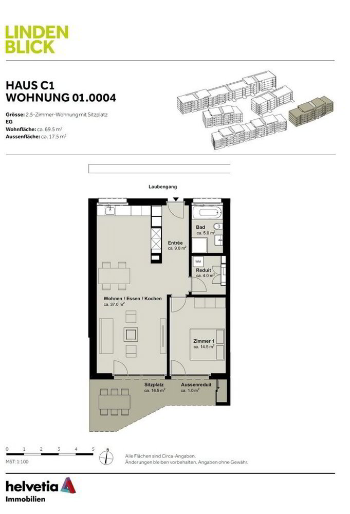 2 Zimmer Wohnung zu vermieten in Staufen - Bild 1/9