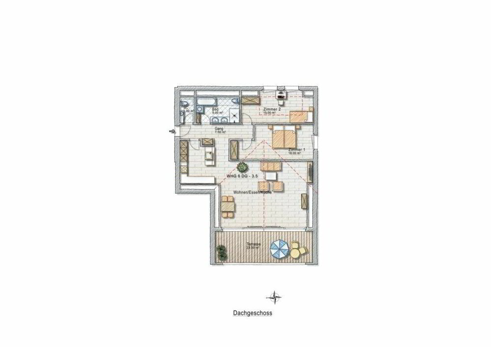 3 Zimmer Wohnung zum verkaufen in Bottighofen - Bild 1/6