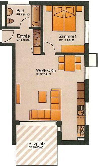 2.5 rooms Apartment for rent in Domat/Ems - image 1/8