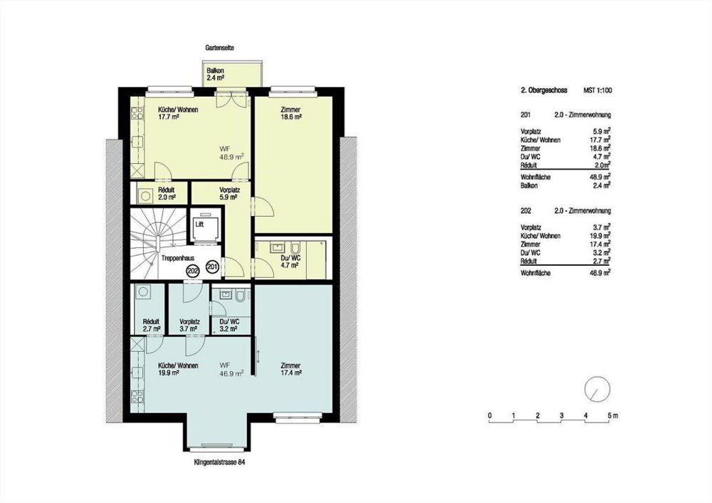 2 Zimmer Wohnung zu vermieten in Bâle - Bild 1/6