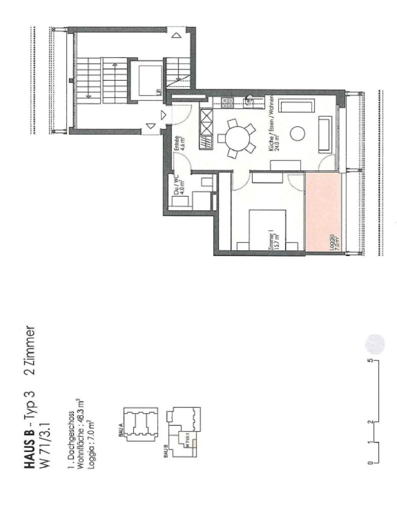 2 Zimmer Wohnung zu vermieten in Pratteln - Bild 1/13