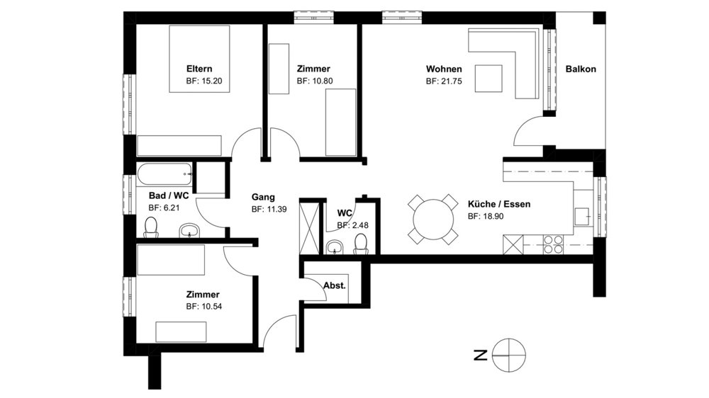 4.5 Zimmer Wohnung zu vermieten in Bussnang - Bild 1/10