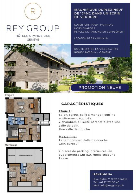 7 rooms Apartment for rent in Geneva - image 1/1