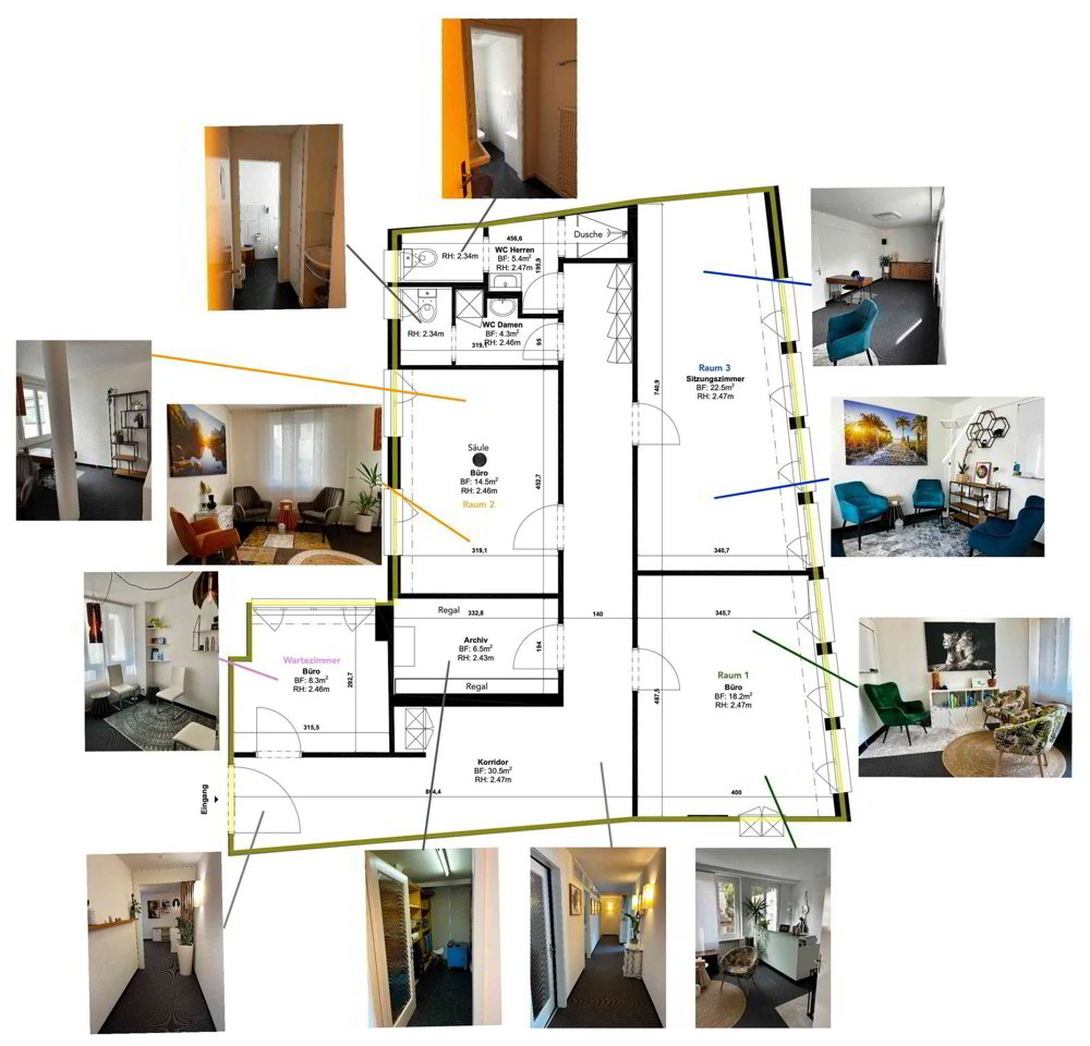 4 rooms Office & Commercial for rent in Lucerna - image 1/5