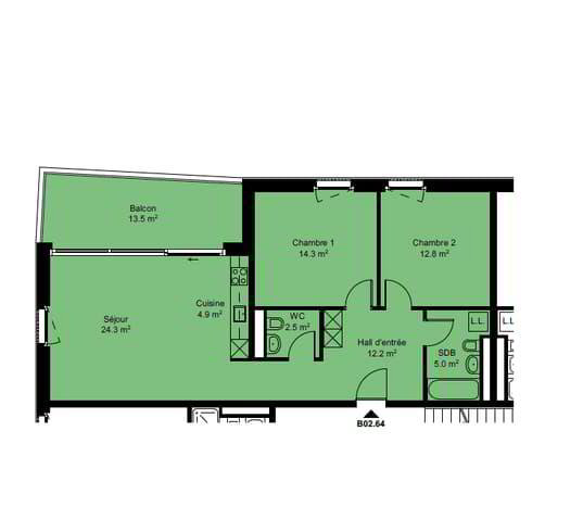 3.5 Zimmer Wohnung zu vermieten in Morges - Bild 1/2