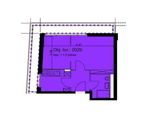 Appartement 1 pièces à louer à Lausanne - image 1/8