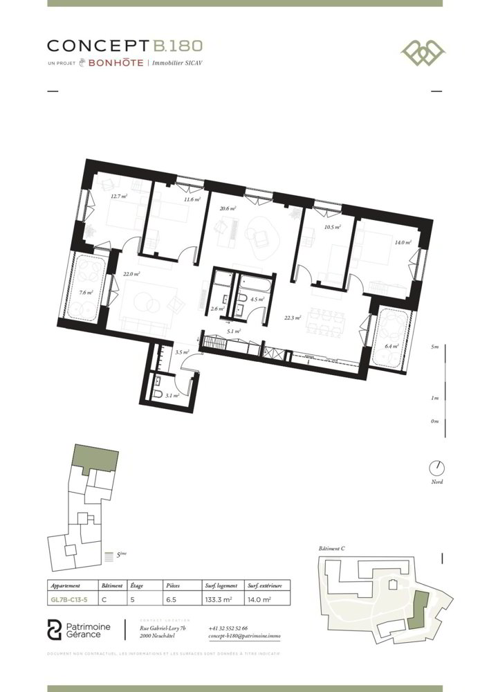 6.5 Zimmer Wohnung zu vermieten in Neuenburg - Bild 1/6
